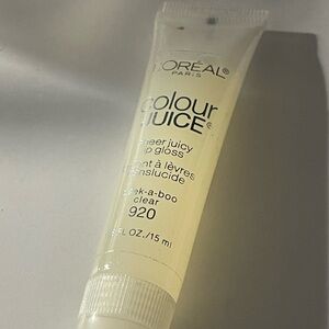 Loreal colour Juice peek a boo clear 920 sheer juicy lip gloss
